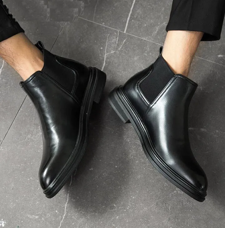 Mens leather winter dress boots vintage Coiffeur style office shoes from  Dhgate Boots