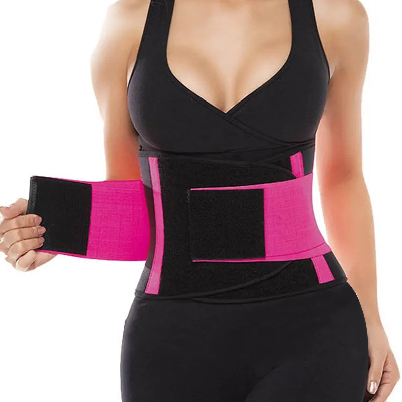 6 Färg Sweat Waist Trainer Body Shape Shaper Xtreme Power Modeling Belt Faja Girdle Tummy Slimming Belt Fitness Corset Shapewear