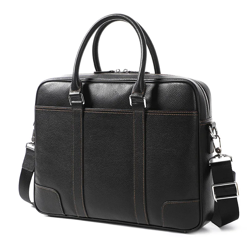 2020 Genuine Leather Men's Briefcase Handbag Cross Section Men's Computer Bag Business laptop Bag