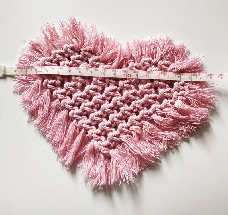 Boho Crochet Heart Coaster