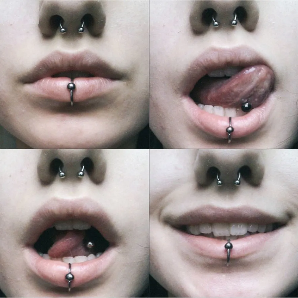 6 St ck Tiatnium eloxiertes Circular Barbell Horseshoe CBR Septum Lippe Labret Augenbraue Nasenring Nippel Piercing K rperschmuck 16g