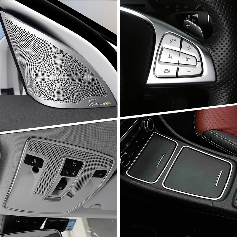 Accessori Per Mercedes Benz Classe A W176 GLA X156 Auto Cambio Aria  Condizionata Porta Bracciolo Luce di Lettura Copertura Trim Adesivo Car  Styling