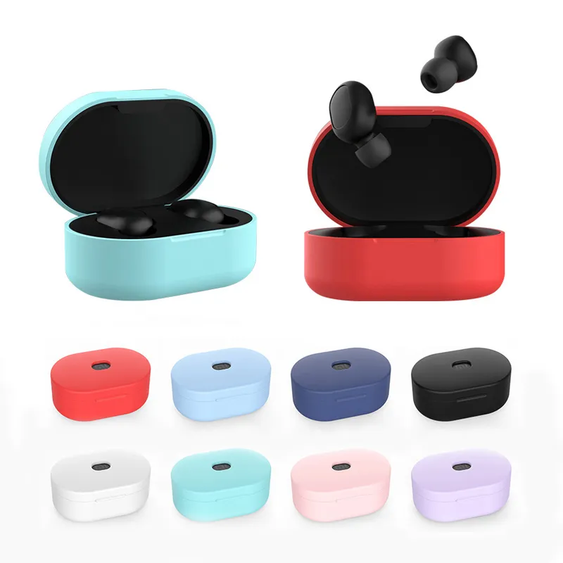 Nouveau étui de protection en silicone pour écouteurs Redmi Airdots / Version globale Redmi Airdots Mi True Wireless Earbuds Basic