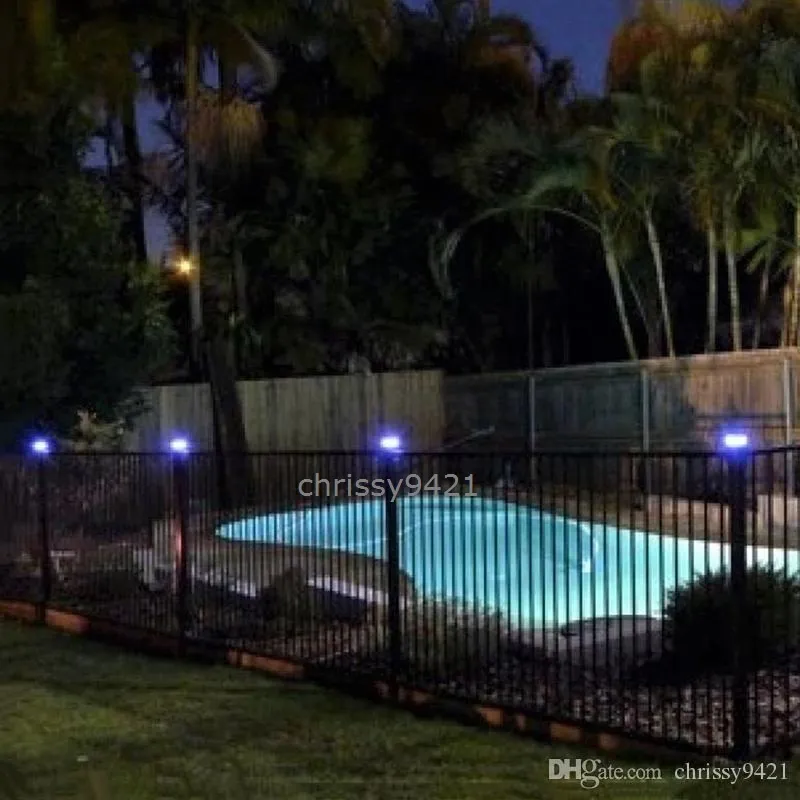 2x2 Solaire Post Cap Lumière Solaire Solaire Solaire Lumière De Pilier