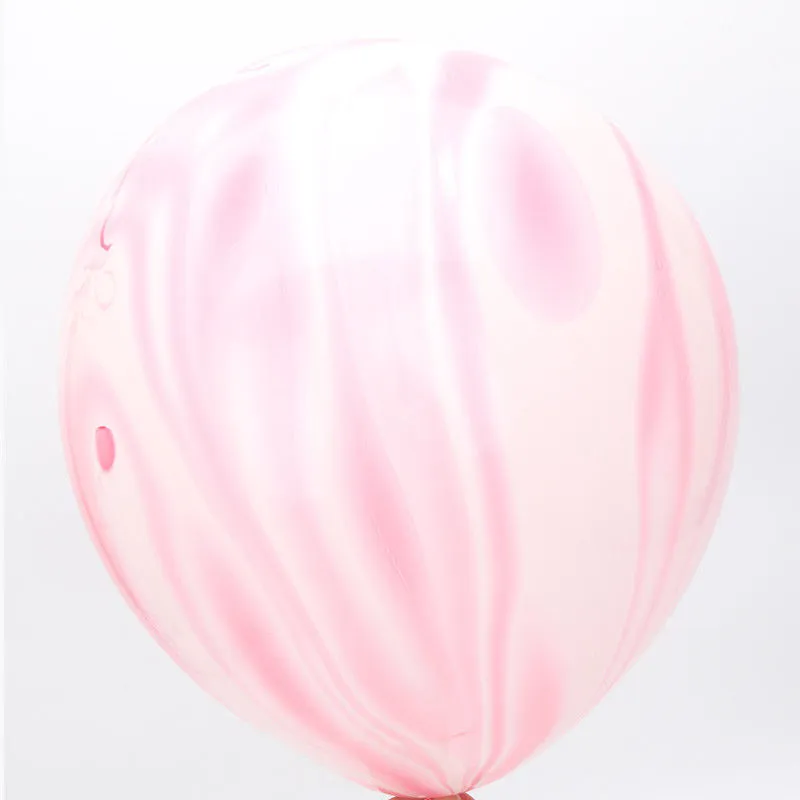 Globo de confeti de mármol para decoración de fiesta de oro rosa y negro de 12 