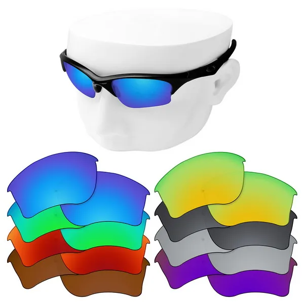 OOWLIT Gepolariseerde vervangende lenzen voor de helft XLJ-zonnebril