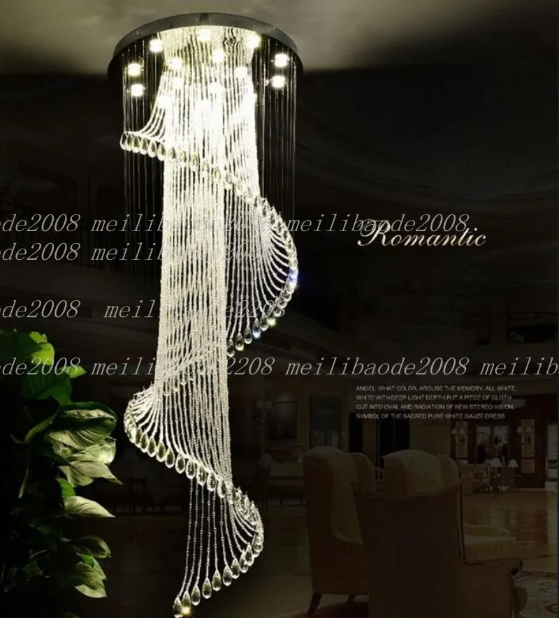 Lampadari Di Cristallo Moderni K9 Plafoniera A Spirale Moderna Creativa LED  Soggiorno Hotel Villa Luce Lampadario Lampada A Sospensione MYY Da 348,51 €