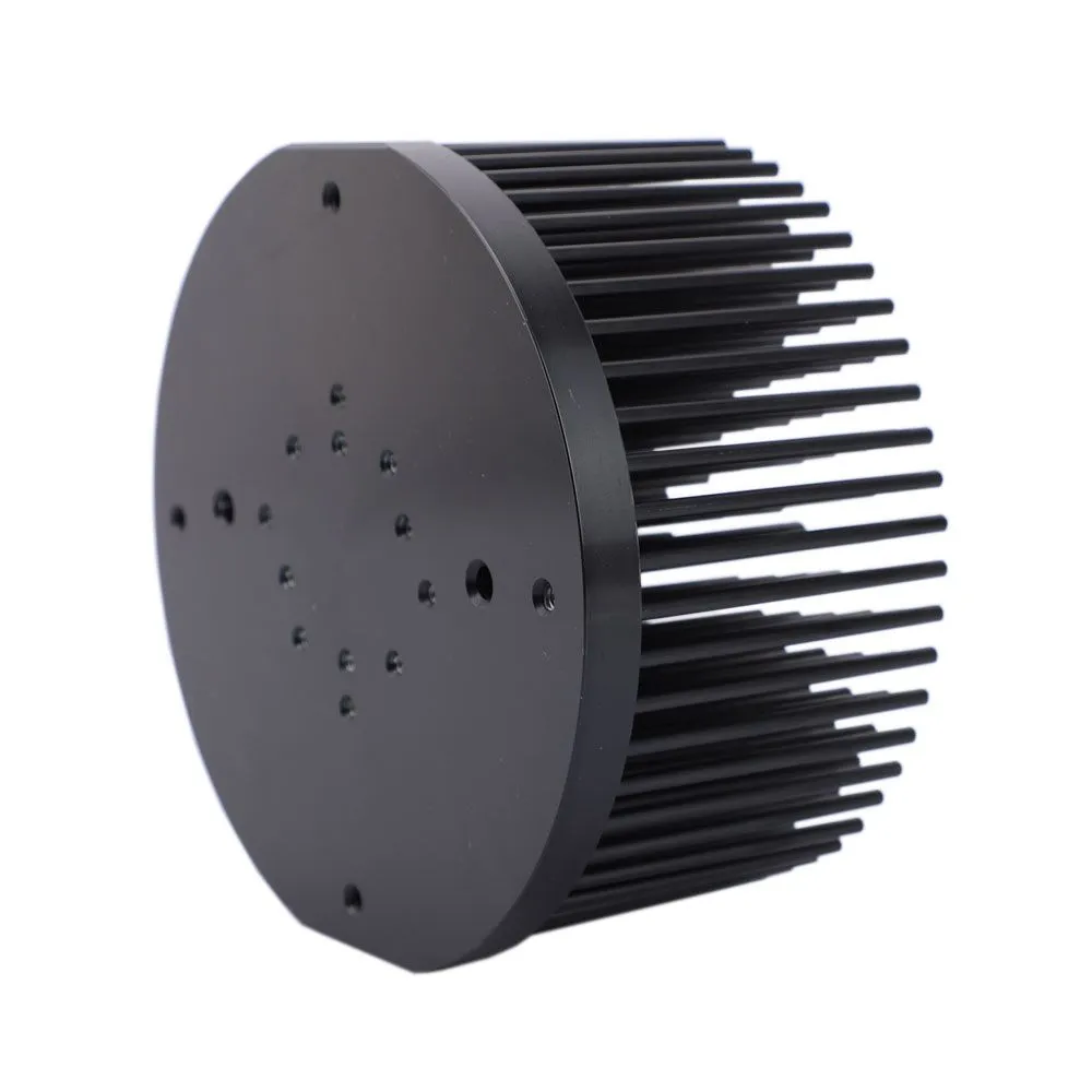 Okrągły D133mm wstępnie wywiercony pin FIN Heatsink Fit dla Cree CXB3590 Citizen Clu-048 Bridgelux V29