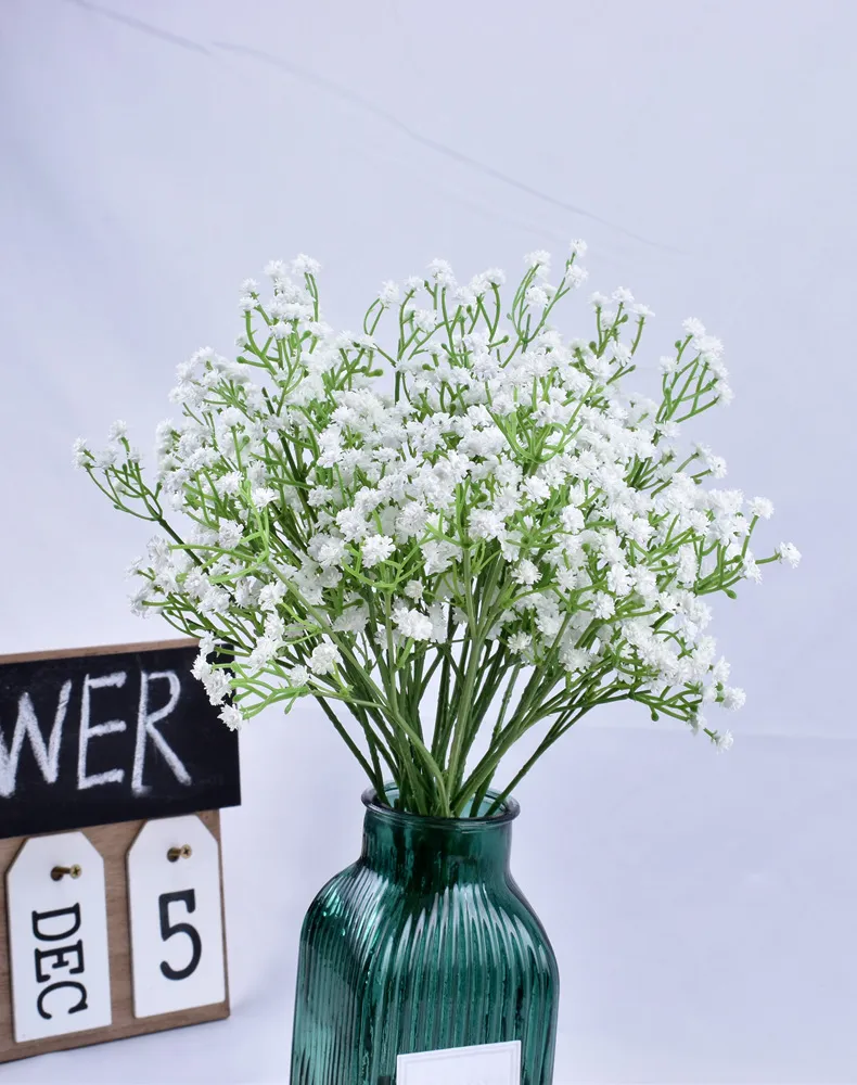 Gypsophila babys andetag konstgjorda blommor hem bröllopsfest dekoration falska blommor