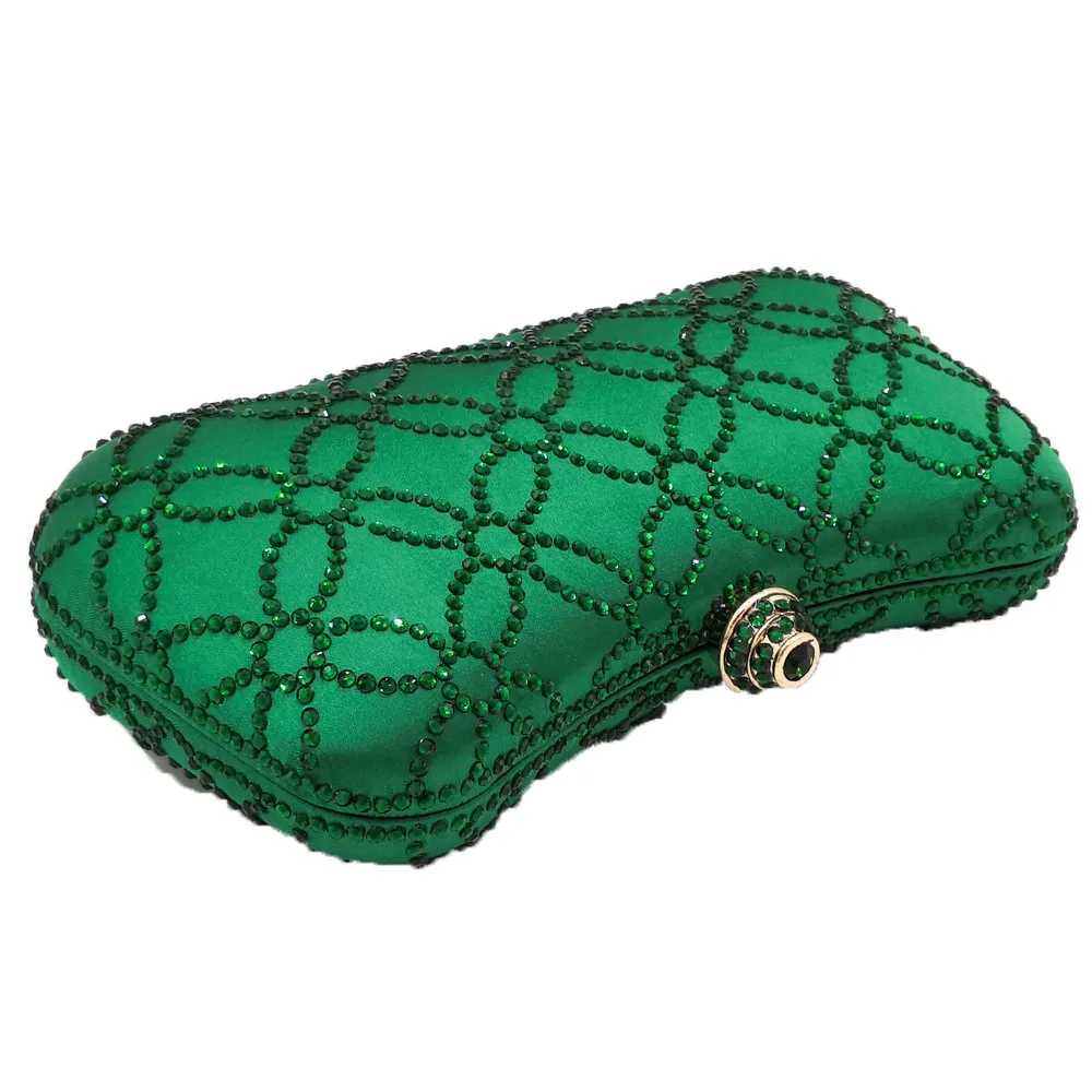 CARIEDO Women's Evening Clutch Bag Stain Fabric Brid al Purse for Wedding  Prom Night out Party, Green01, Small, Suitable for Prom Party Dress :  Amazon.sg: Fashion