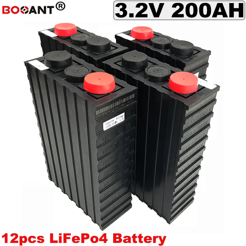 12pcs/lot Rechargeable LiFePo4 Lithium Battery 12S 36V 200Ah Electric bike battery 36V for Energy storage/Solar system power