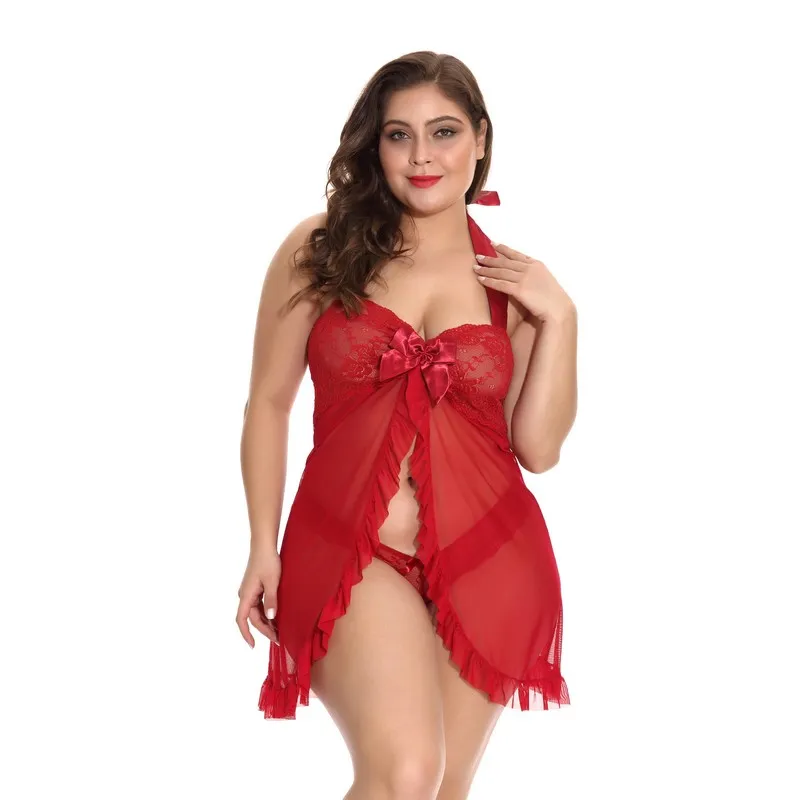 Plus Size Red Lace Babydoll Lingerie Set: Sexy Floral Chemise with Bow Accent - Shop Now! from Dhgate Women's Sleepwear - price 7.29 Plus Size Red Lace Babydoll Lingerie Set: Sexy Floral Chemise with Bow Accent - Shop Now! from Dhgate Women's Sleepwear - price 7.29