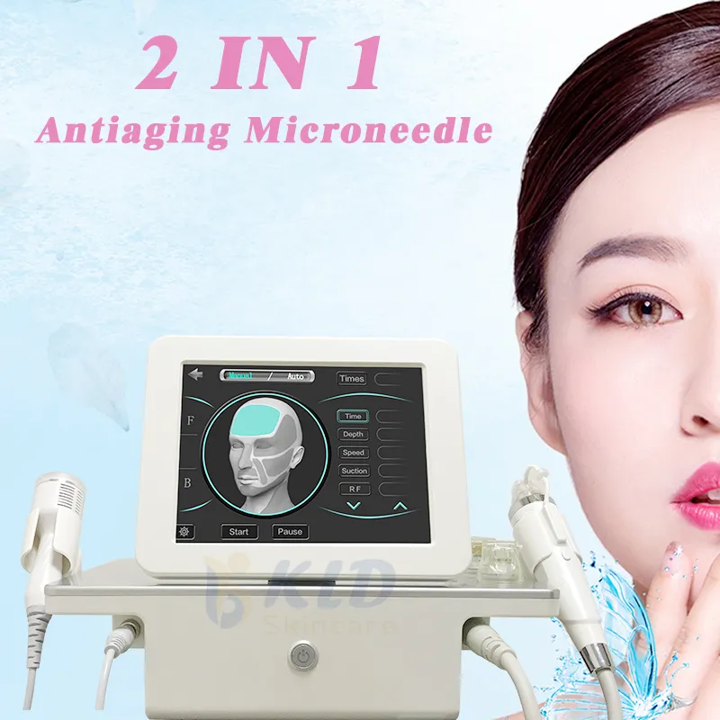 Microneedle RF-radiofrequentiemachine Microneedling RF en fractionele radiofrequentie schoonheidsapparaat voor facelift huidstrak CE