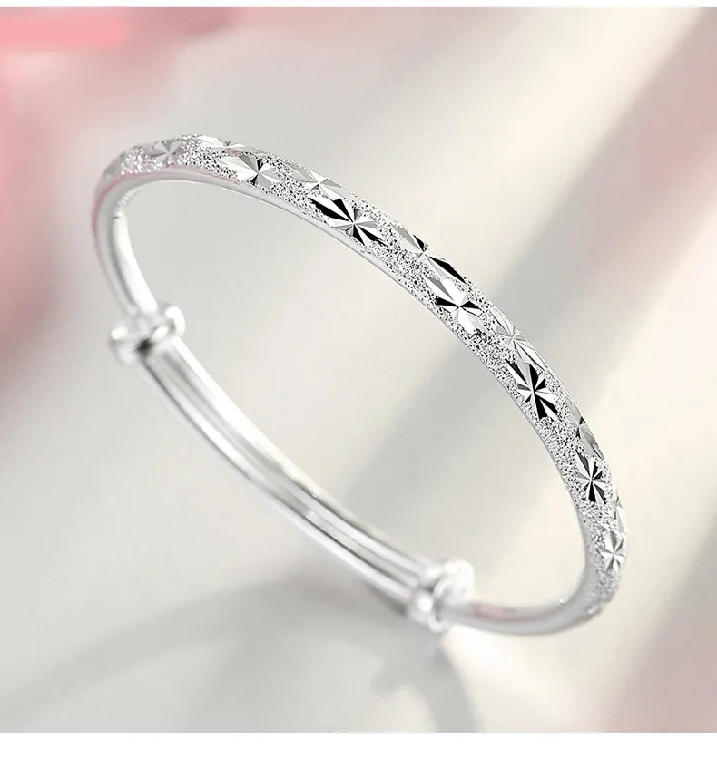 Starry Silver Full Star Sterling Silver Bangle Bracelets Wholesale Womens  Jewelry With Push Pull Hand Design Perfect Valentines Day Gift From  Lichun11, $33.71