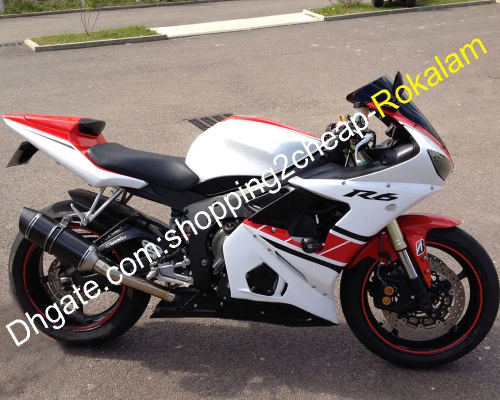 Motosiklet YZF YZF R6 600 YAMAHA YZF-R6 2005 05 YZF600 R 6 Kodu Motosikletler Beyaz Kırmızı Siyah (Enjeksiyon Kalıplama)