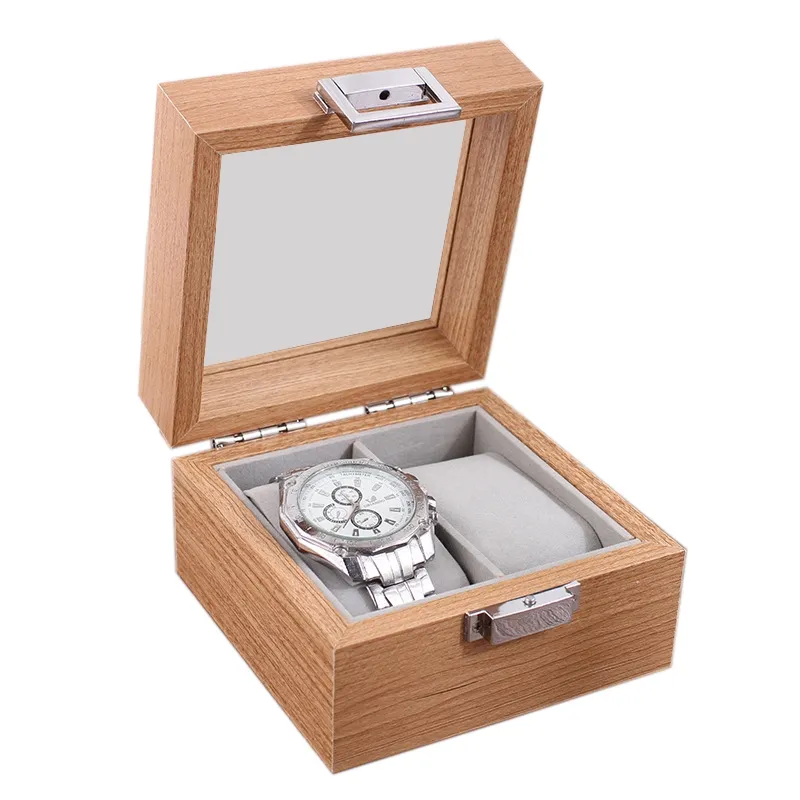 Boîte de montre en bois organisateur de stockage pour horloge montres présentoir support de stockage boîtes à bijoux meilleur cadeau