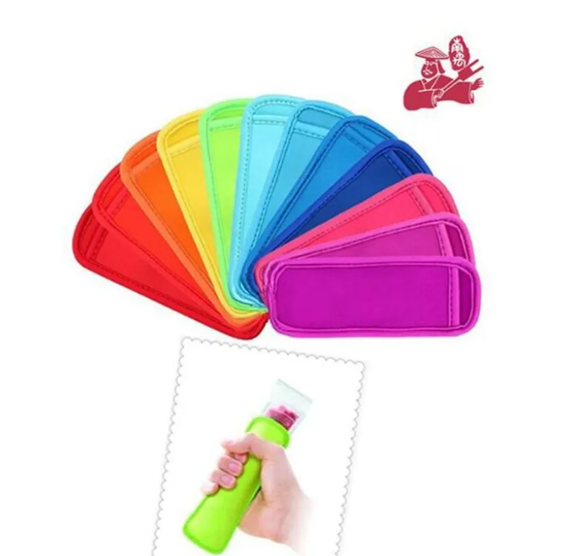 HaiMay Reusable Popsicle Bags – 40 Pack Stretchy Ice Pop Sleeves For DIY Treats (White)