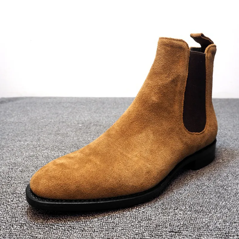 Botas negras de gamuza hombre cheap