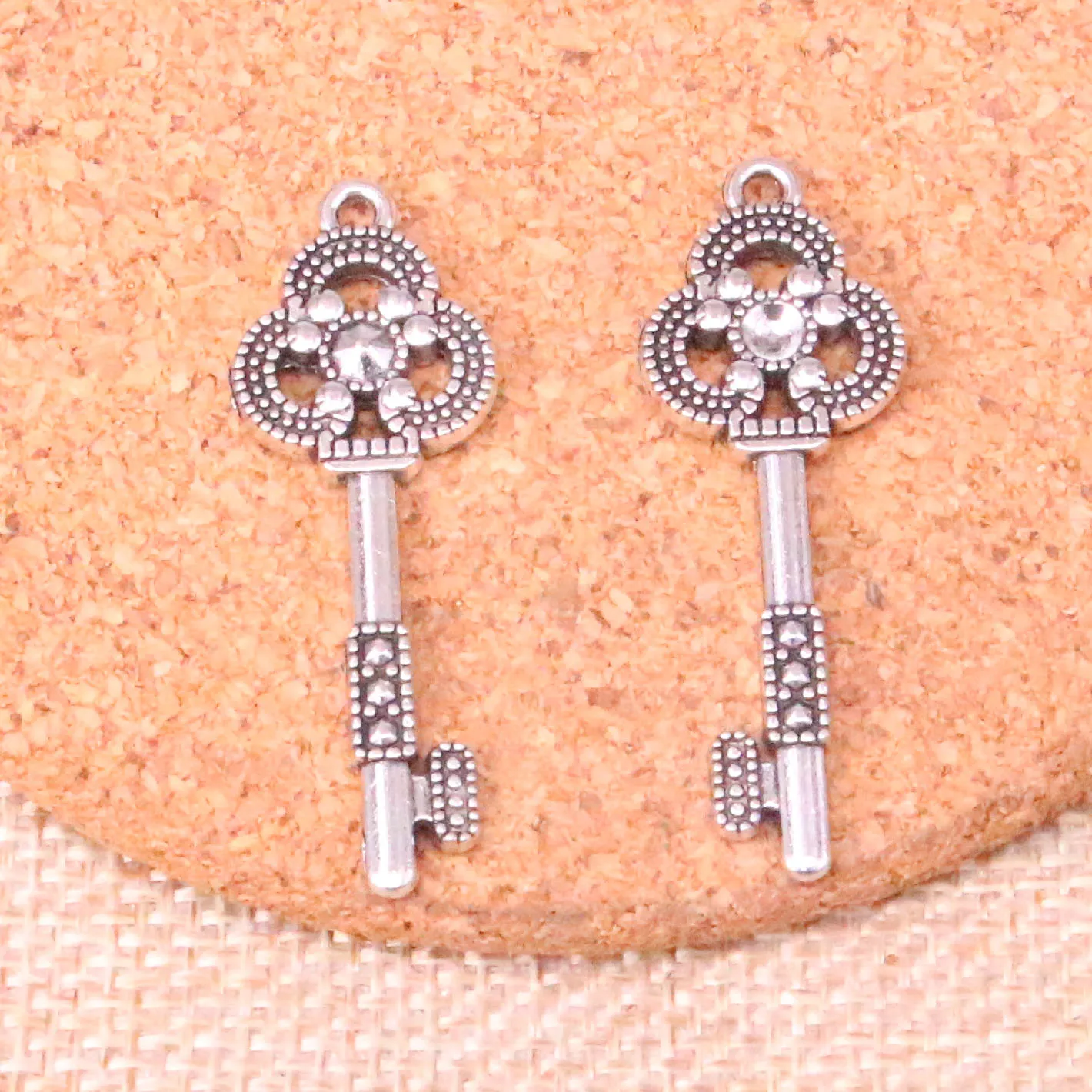 41PCS Charms Vintage Skeleton Key 46*18 mm Antique Making Pendant Fit, vintage Tybetańskie srebrne, DIY ręcznie robiona biżuteria