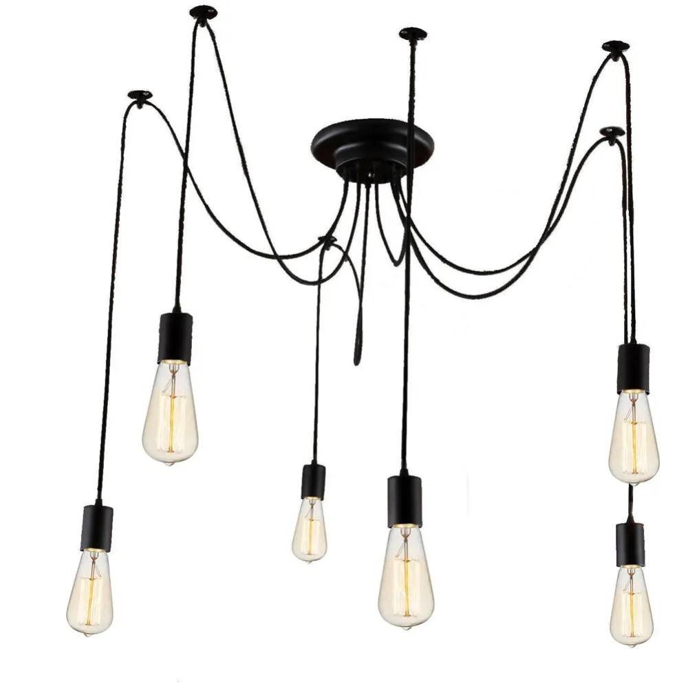 Americanas luzes de teto do vintage para sala de estar industrial preto lamparas de techo luminárias de iluminação moderna lâmpada do teto