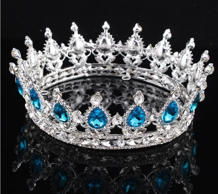 Offre spéciale 2020 étincelant grand mariage Diamante Pageant diadèmes bandeau cristal couronnes de mariée pour les mariées bal Pageant bijoux de cheveux casque