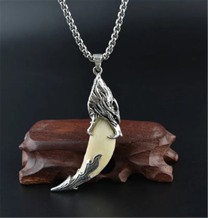 Dog tooth pendant sale