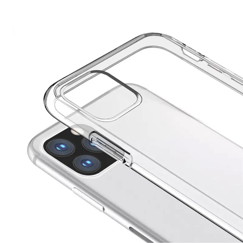 Étui ultra mince pour iPhone 11 11 Pro max 8 6S Plus étui souple en TPU transparent pour iPhone X 2019 housse de téléphone