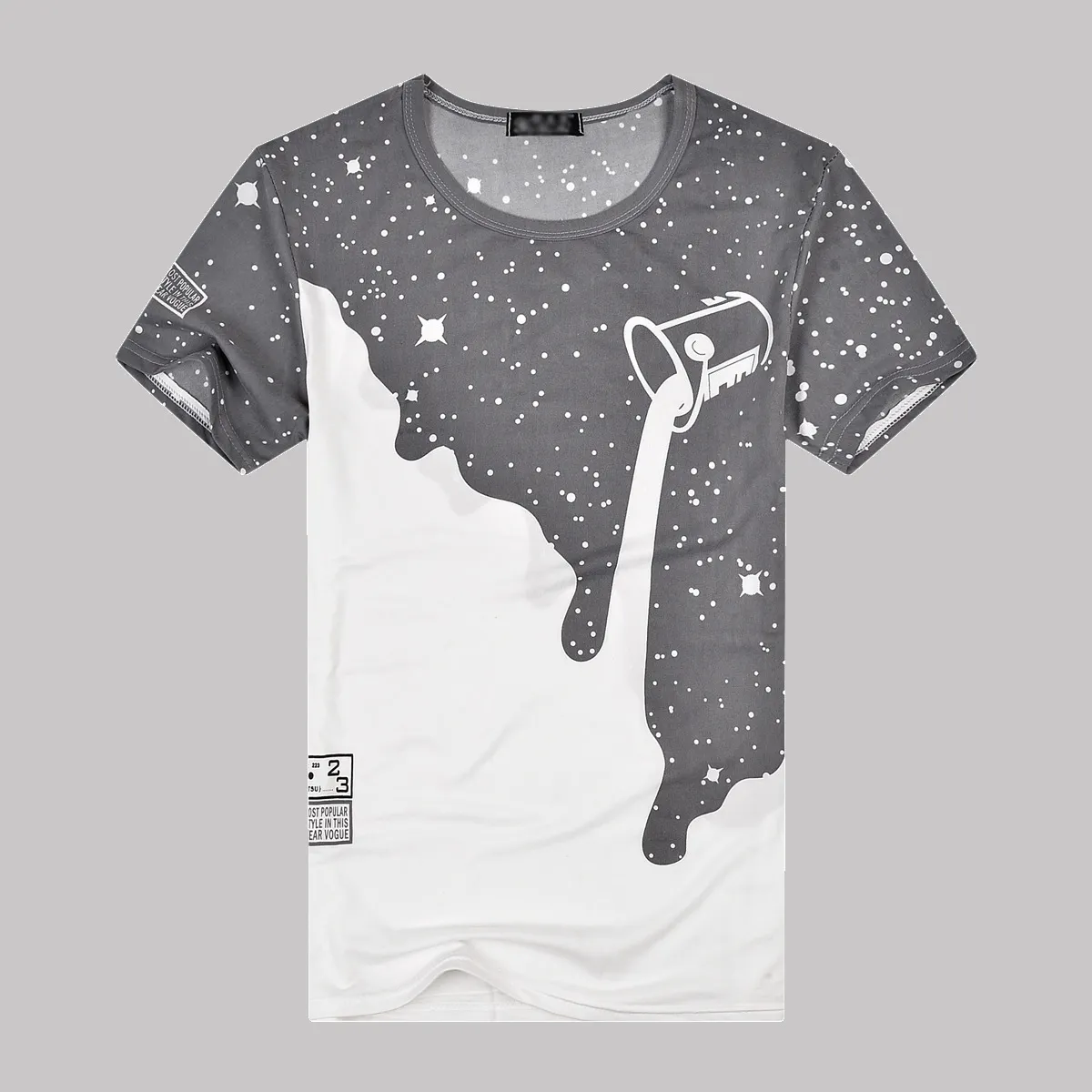 Nuove stelle T-shirt da guerra stampata T-shirt casual da uomo a maniche corte estiva da uomo