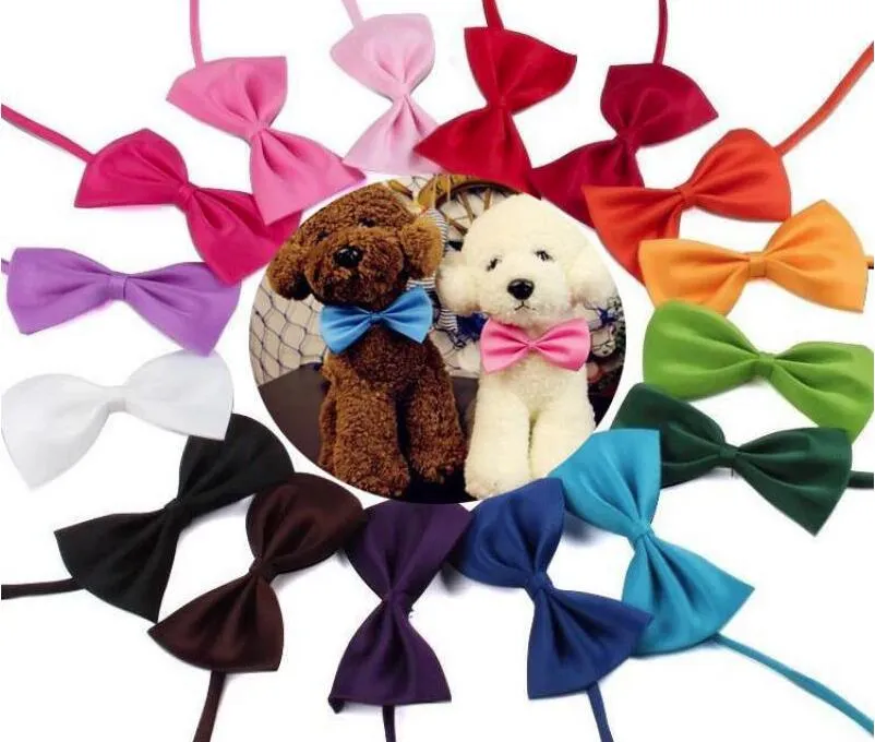 1 Piece Adjustable Dog Cat Bow Tie Neck Tie Pet Bow Puppy Bows Tie Different Colors Supply