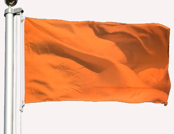 90*150 cm Orange Drapeau Solide Couleur Pure Polyester Imprimé Volant Suspendu Drapeaux Décoratifs pour Réunion À La Maison, livraison gratuite