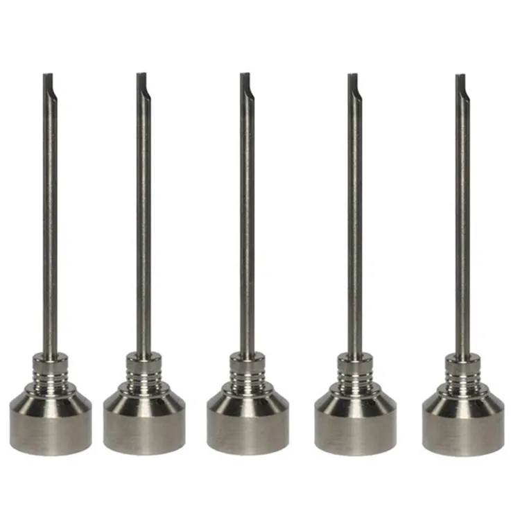 G2 Accessori per fumatori Domeless 14mm 18mm Titanium Nail Dab Tool con tappo in carb Dabber Grado 2