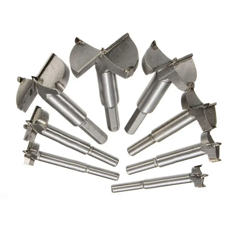Freeshipping Drill Bit 25mm-60mm Woodworking Hole Saw Set Auger Opener Drilling Wood Plastic Plywood With Round Shank