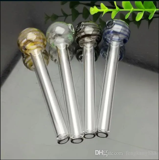 Fil coloré Verre à bulles Pot à combustion directe Bongs en gros Tuyaux de brûleur à mazout Tuyaux d'eau Rigs Fumer