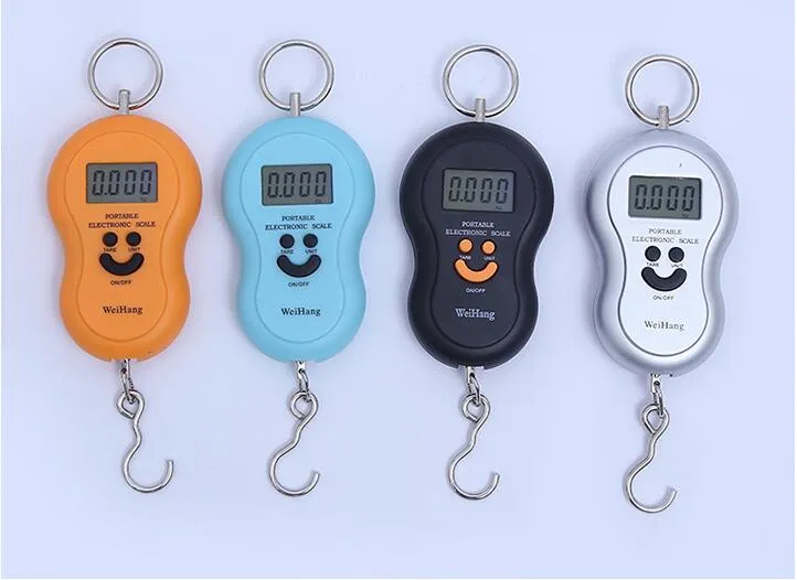 Portable Hanging 50Kg /10g LCD Digital Blue Backlight Fishing Pocket Scales Luggage Hook Scale