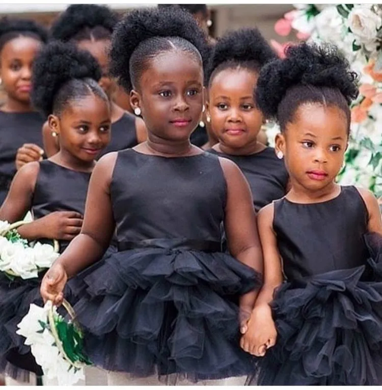 Little girl sales black formal dresses