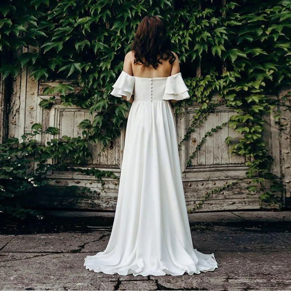 Off white casual clearance wedding dresses