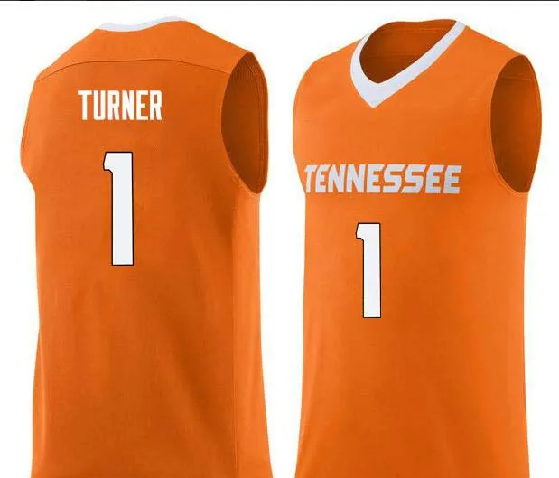 Maglia da basket personalizzata da uomo, da donna, vintage, Tennessee Vols, Lamonte Turner, n. 1, taglia S-4XL o personalizzata con qualsiasi nome o numero di maglia