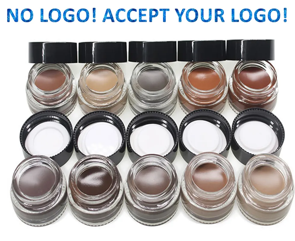 NO Brand!Waterproof Eyebrow Enhancers eyebrows Pomade Gel eye Brow Cream accept customized logo!