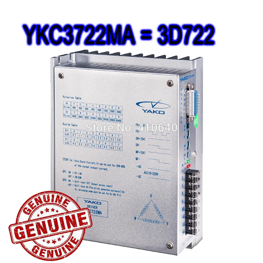 YKA3722MA YKB3722MA YKD3722MA 및 3D722와 동일한 AC 110 ~ 220V를 갖는 NEMA34-50 스테퍼에 대한 Yako YKC3722MA 스테퍼 모터 드라이브