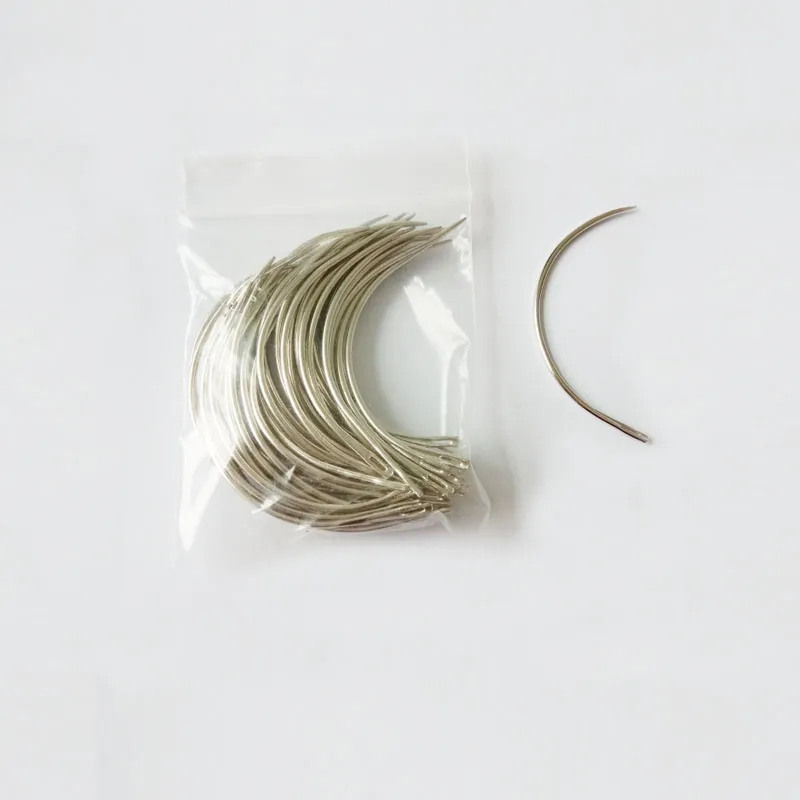 送料無料Cスタイルの湾曲針のための髪の織り/髪の織りの針/織り機械縫製針の長さ6.5cm