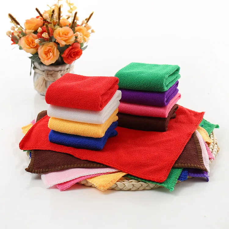 Solid Color Soft Square Auto Cleaning Handdoek Microfiber Haar Hand Badkamer Handdoeken Badlaken Toalla Toallas Mano