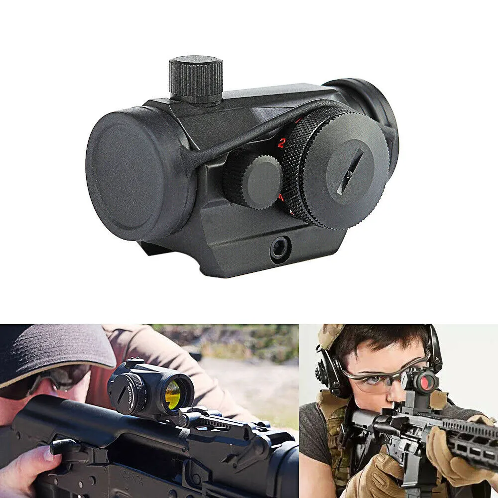 HQ T1 5MOA Tactical Rifle Red Green Dot Optic Sight Scopes Shooting club CQB Outdoor Training For Picatinny Rail 20mm Mount FREE