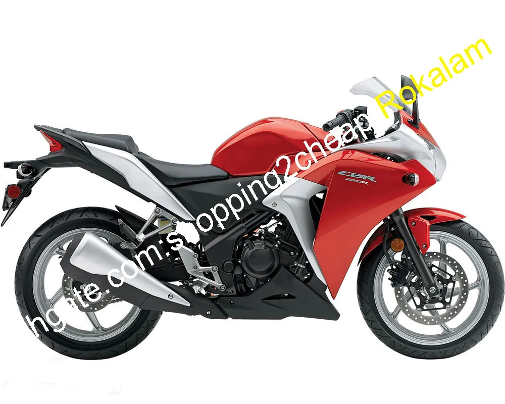 Honda CBR250R CBR 250R MC41 CBR250R CBR250 MC 41 오토바이 피트 레드 실버 블랙 2012 2012 2013 2014 주사 성형