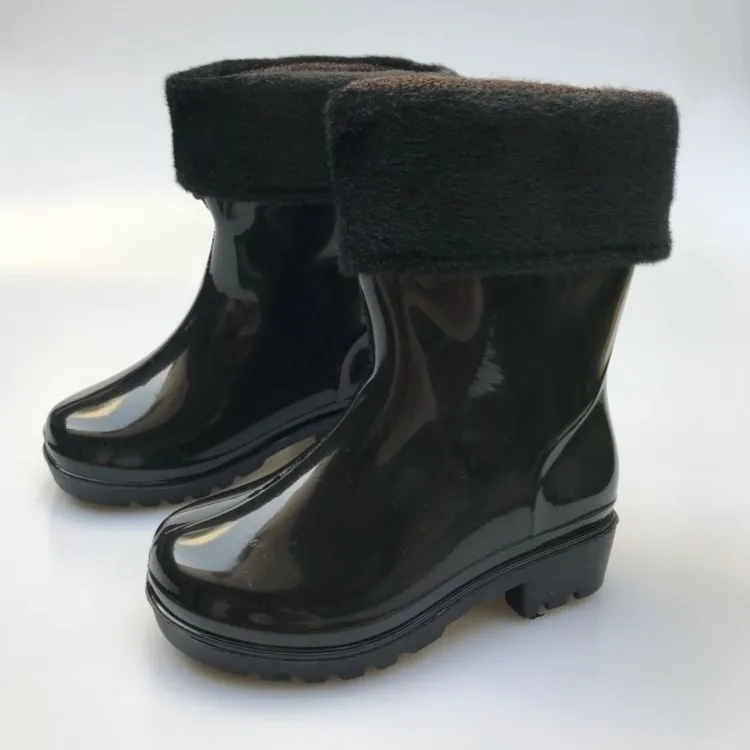 Hot Sale-M Baby Rain Shoes Child Four Seasons Valuta Boots Plus Velvet 0