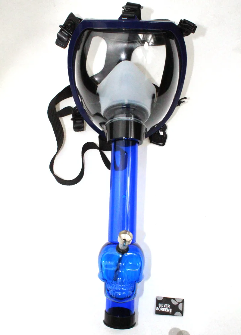 Gasmasker Waterpijp Tabak Acryl Pijpen Roken Waterpijp Themafeest Feestspel Siliconen Shisha Groothandel