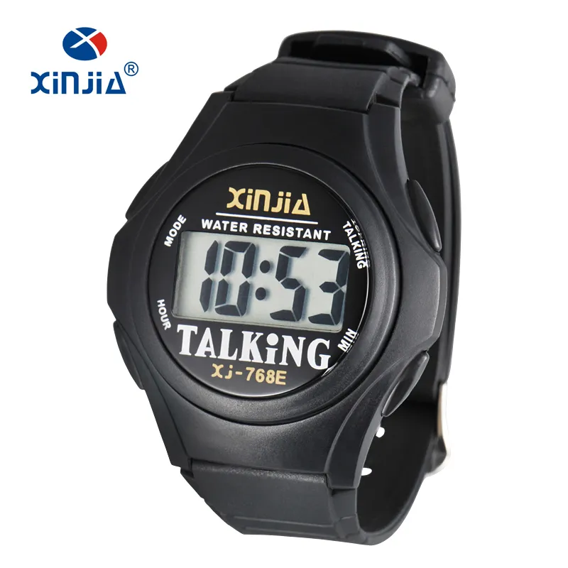 XINJIA nouvelle montre parlante pour hommes aveugles femmes Sport d contract num rique personnes g es malvoyantes italien arabe russe cor en temps