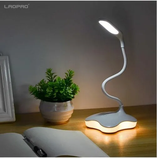 LED lampe de bureau tactile usb 3 niveaux réglable LED lampe de Table étude lampe de lecture pour chambre veilleuse livre lumière