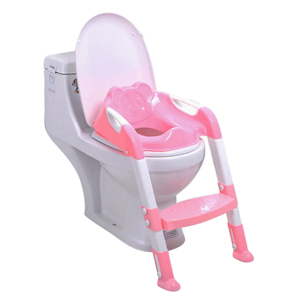 Opvouwbare babypotje training toiletstoel met verstelbare ladder