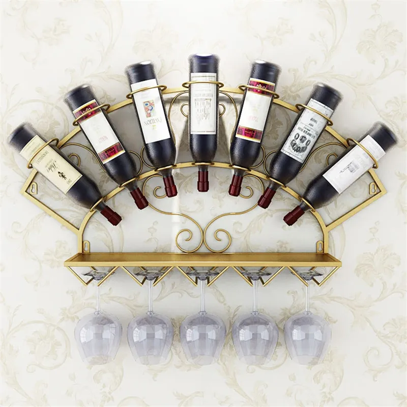 Modern metal top wine rack