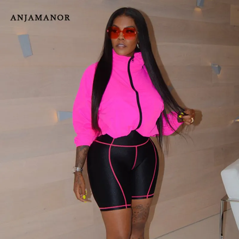 Two Piece Dress ANJAMANOR Sexy Set 